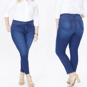 NYDJ Ami Skinny Jeans Women’s Lift Tuck Tech‎ sz 14 Blue Medium Wash Stretch